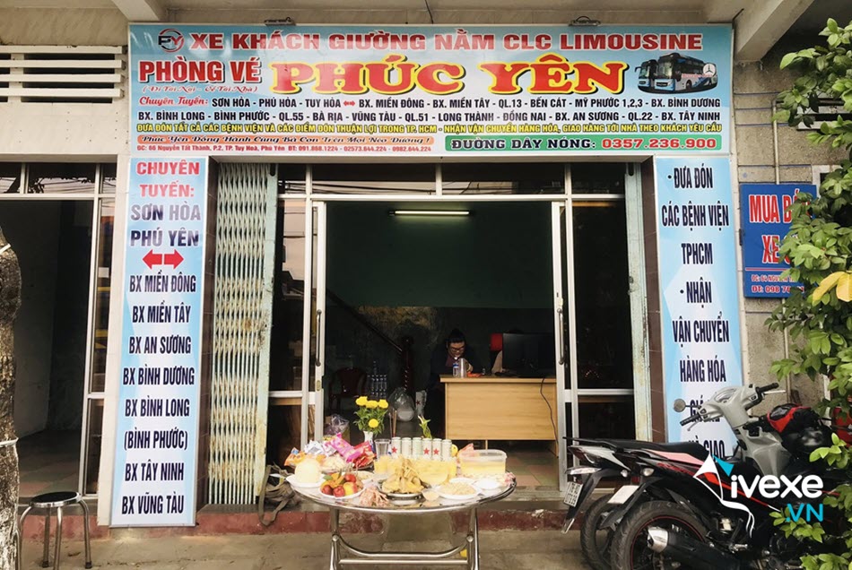 Địa chỉ văn phòng nhà xe Phúc Yên tại Phú Yên