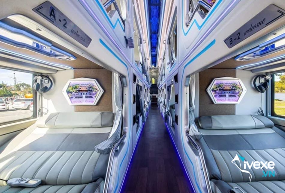 Tiện ích xe Limousine 22 phòng Vip của nhà xe Thanh Thủy Bình Định