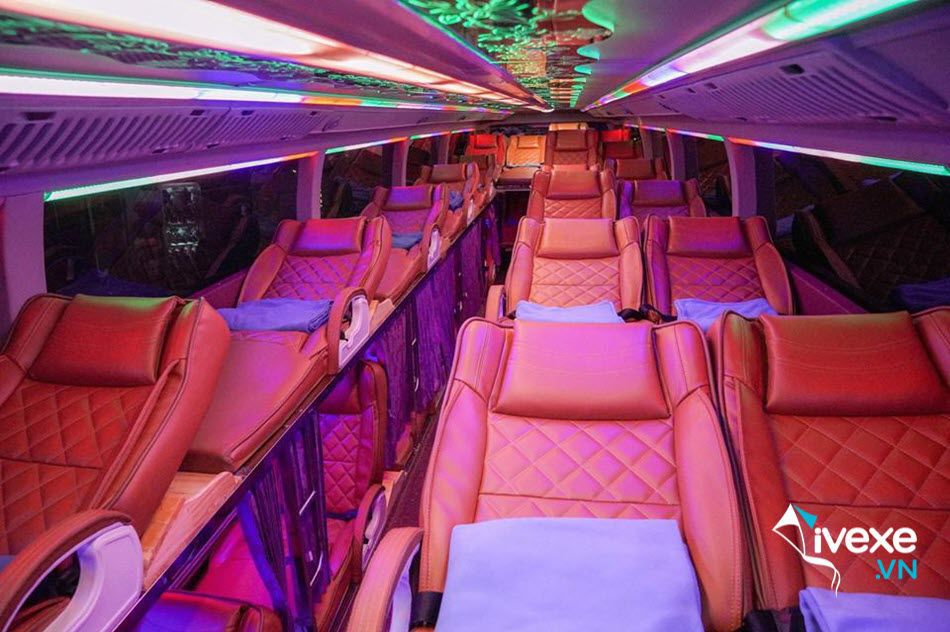 Dịch vụ xe giường nằm đôi của xe khách Ngọc Cường Hà Giang