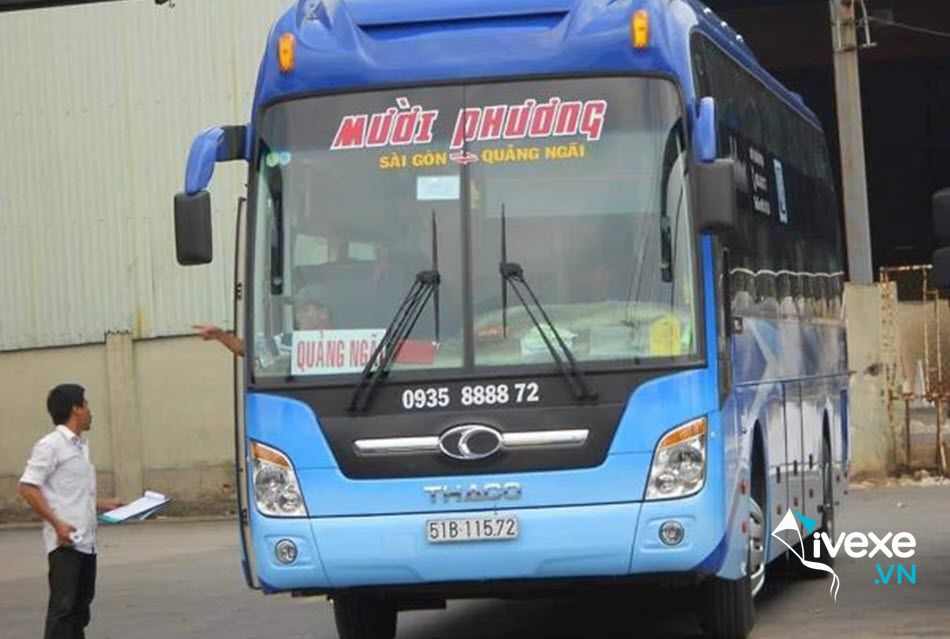 Nhà xe Mười Phương Sài Gòn đi Quảng Ngãi chất lượng