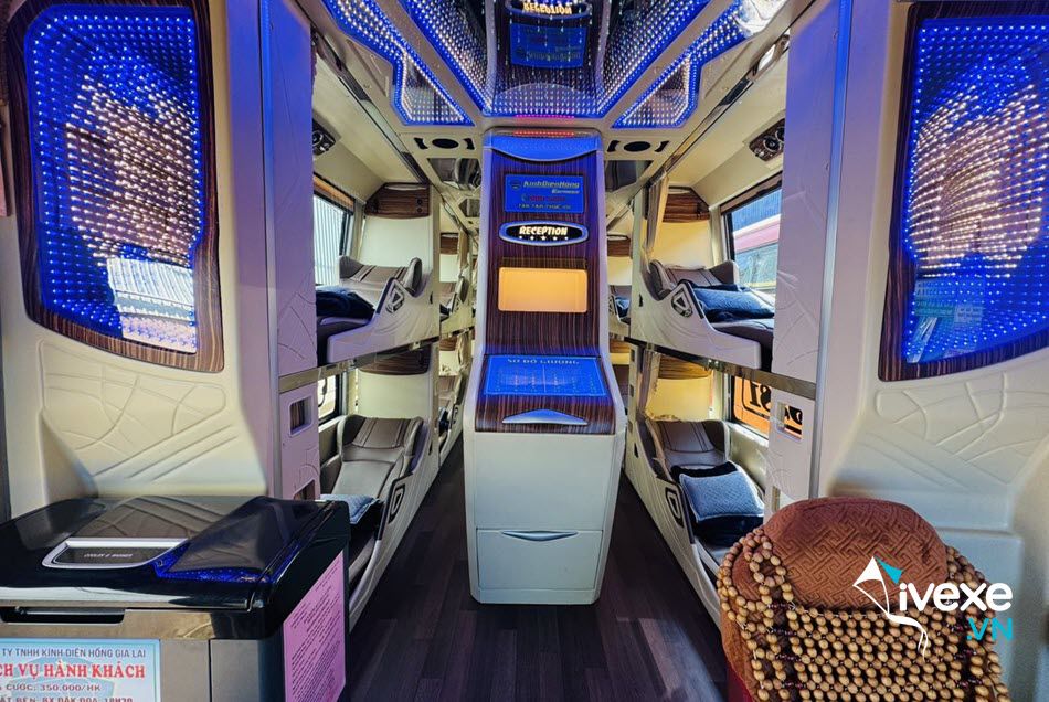 Tiện ích xe Limousine 34 phòng của xe khách Kính Diên Hồng