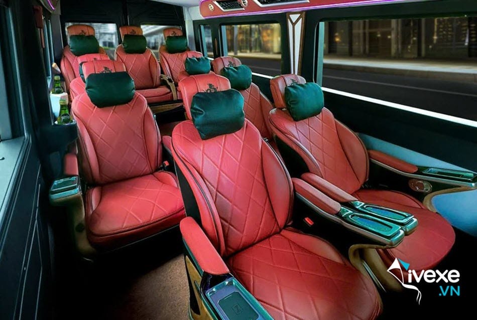 Tiện ích xe Limousine 9 chỗ của nhà xe Phúc Xuyên Quảng Ninh