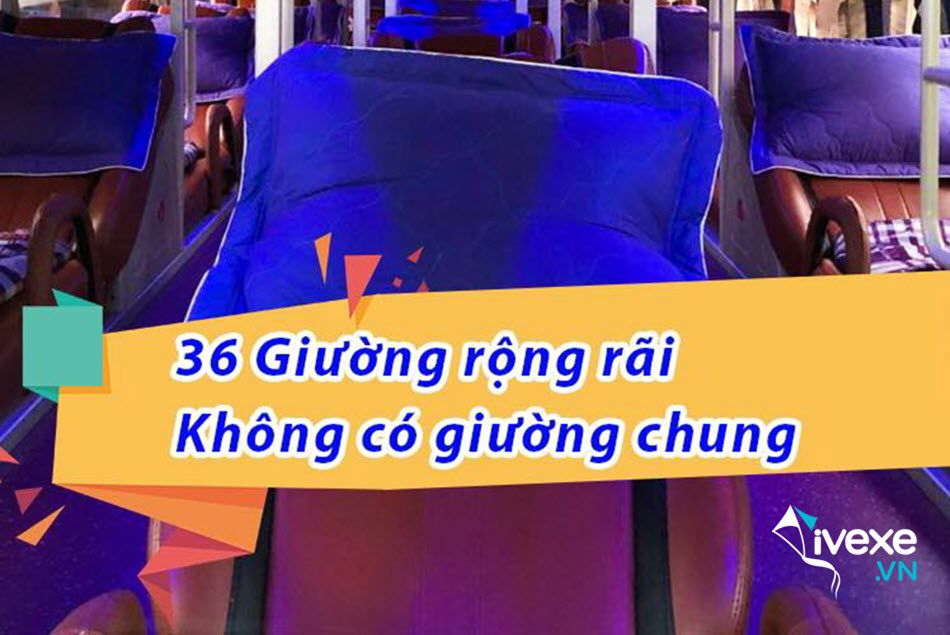 Dịch vụ xe giường nằm 36 chỗ của xe khách Hoàng Gia 77