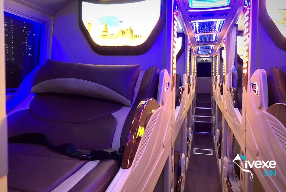 Tiện ích xe Limousine 34 phòng của xe khách Hà My Bạc Liêu