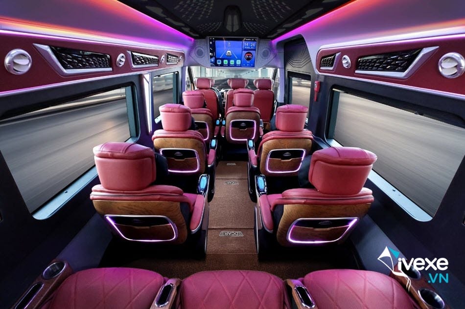 Tiện ích xe Limousine 9 chỗ Vip của nhà xe Thiên Phát Đạt
