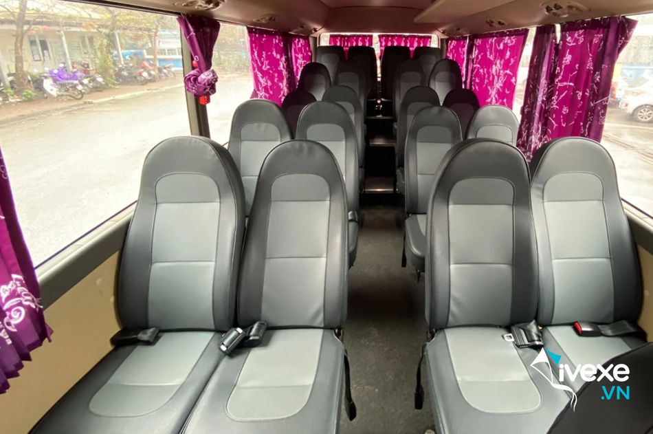 Dòng xe ghế 28 chỗ của xe khách Minh Thư Đà Lạt