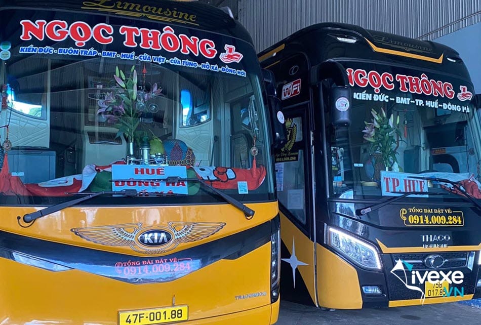 Nhà xe Ngọc Thông 1 Đắk Lắk đi Huế giá rẻ