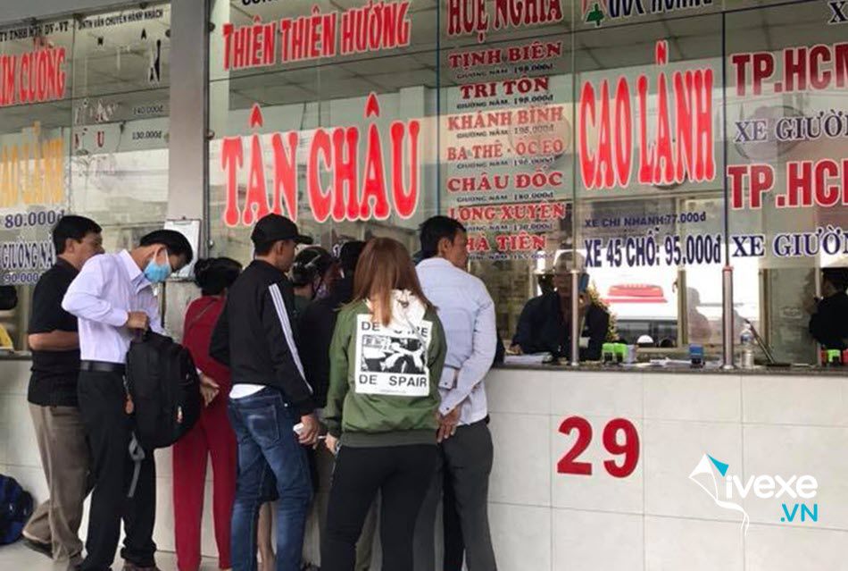 Phòng vé nhà xe Thiên Thiên Hương tại Tân Châu - An Giang