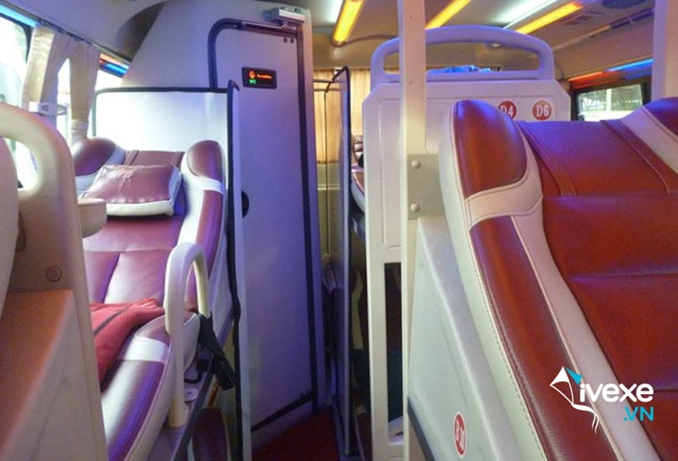 Tiện ích xe giường nằm 40 chỗ hiện đại của nhà xe Tiến Phương Thanh Hóa