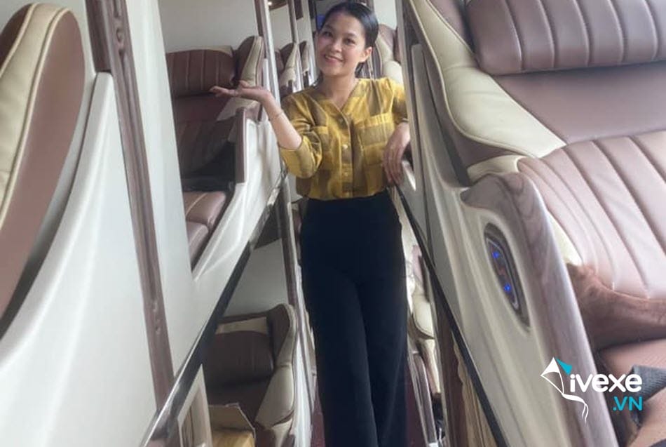 Tiện ích xe Limousine 34 phòng của nhà xe Kỳ Duyên Quảng Nam