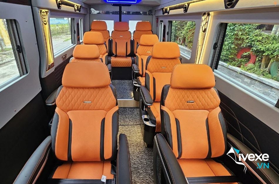 Tiện ích xe Limousine 9 chỗ của xe khách Hoàng Phương Hải Phòng
