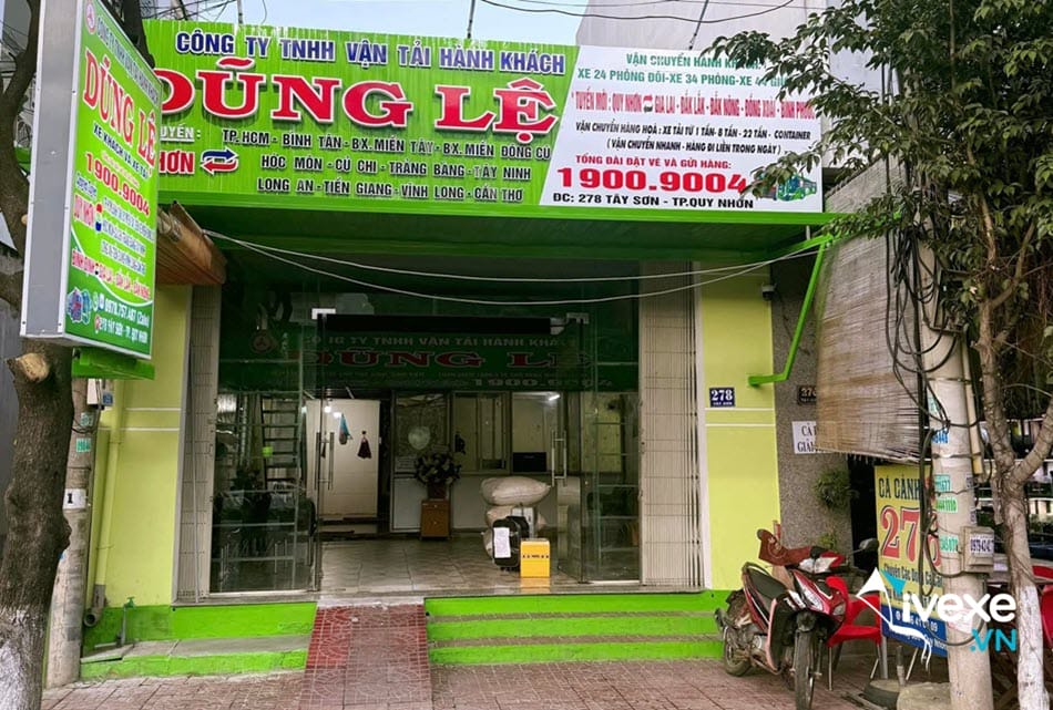 Địa chỉ phòng vé nhà xe Dũng Lệ tại Sài Gòn