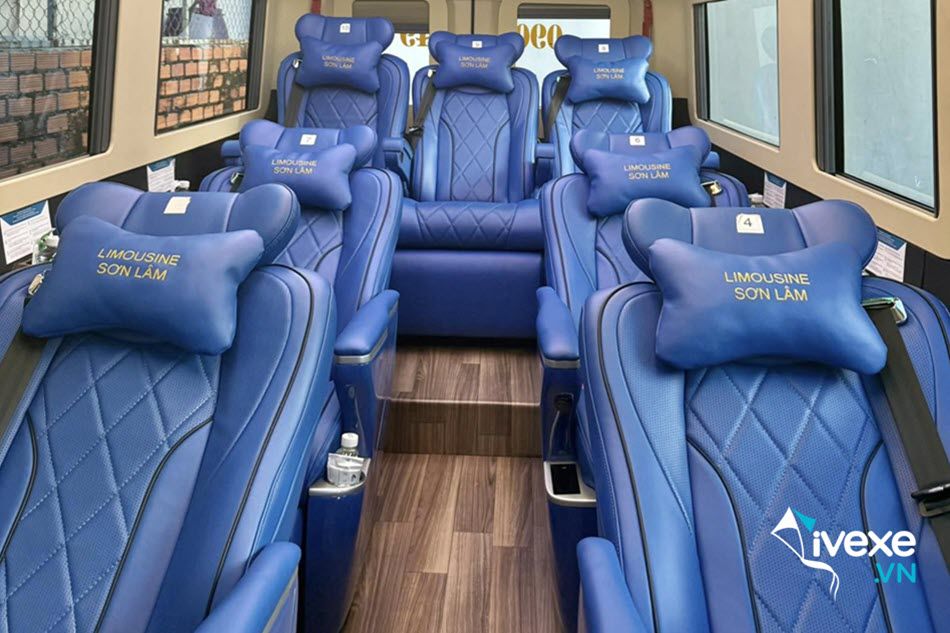 Tiện ích xe Limousine 9 chỗ Vip của xe khách Sơn Lâm Limousine