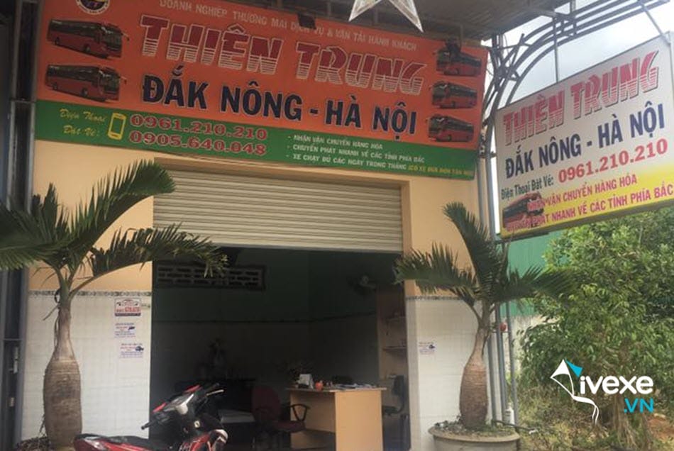 Địa chỉ văn phòng nhà xe Thiên Trung tại Đắk Nông
