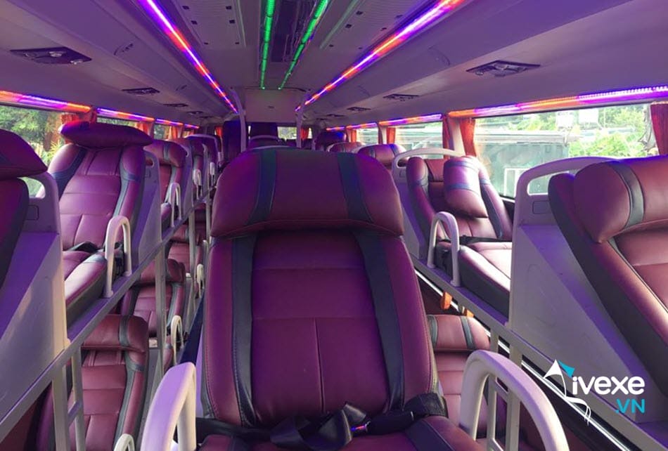 Xe giường nằm 44 chỗ của dịch vụ xe khách Mạnh Hà Hà Giang
