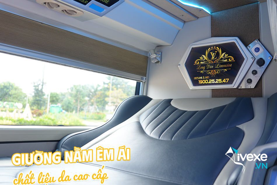Tiện ích xe Limousine 22 phòng Vip của xe khách Long Vân Limousine