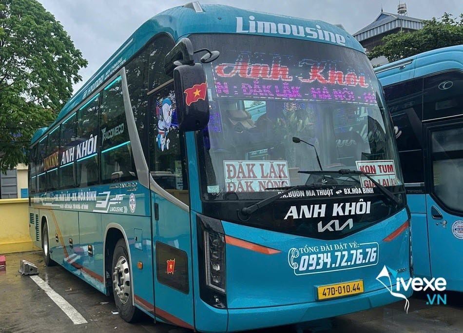 Nhà xe Anh Khôi tuyến Hà nội đi Gia Lai uy tín nhất