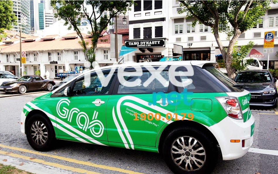 Taxi Grab nổi bật với mức cước phí rẻ tại miền Nam