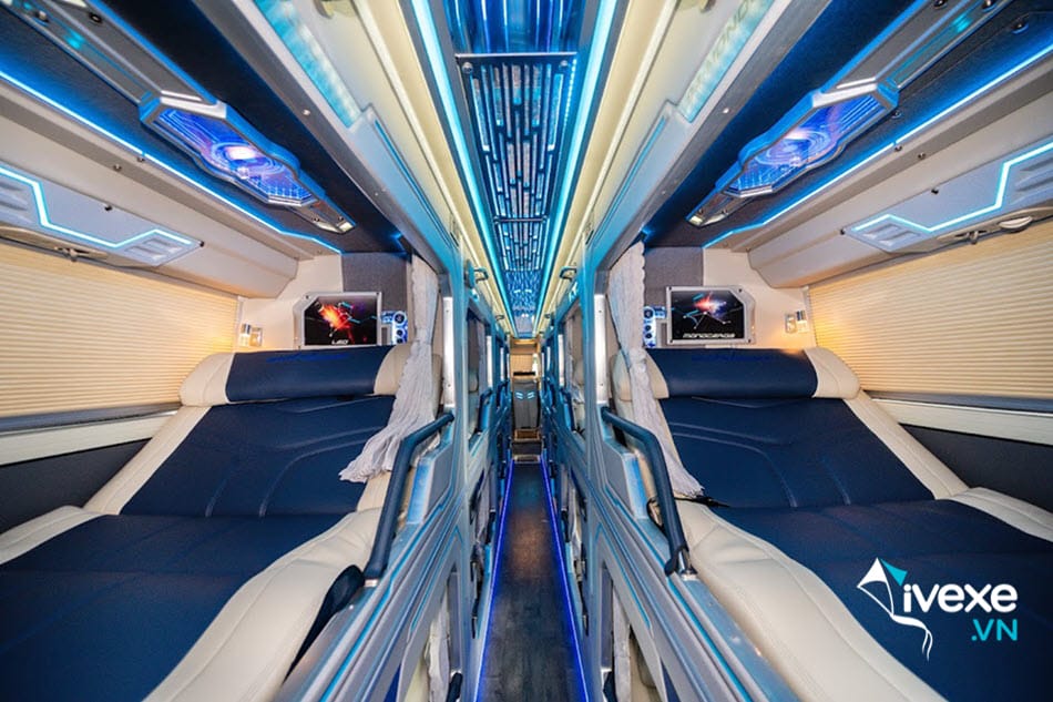 Tiện ích xe Limousine 20 phòng của nhà xe Tiến Oanh