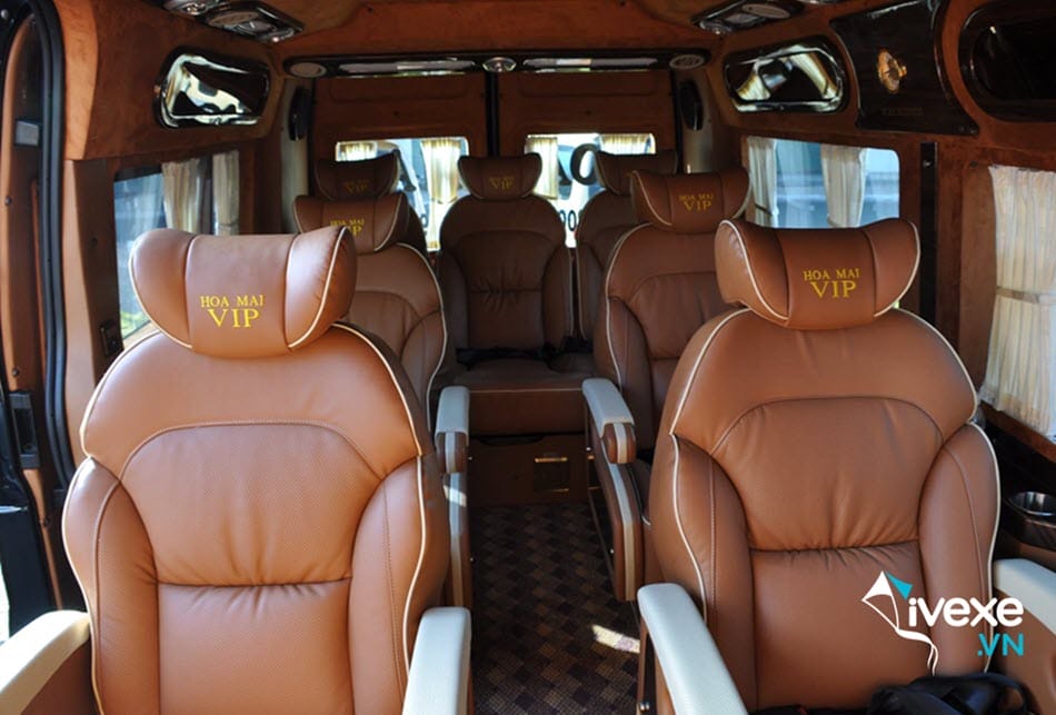 Tiện ích xe Limousine 9 chỗ của xe Hoa Mai Vũng Tàu