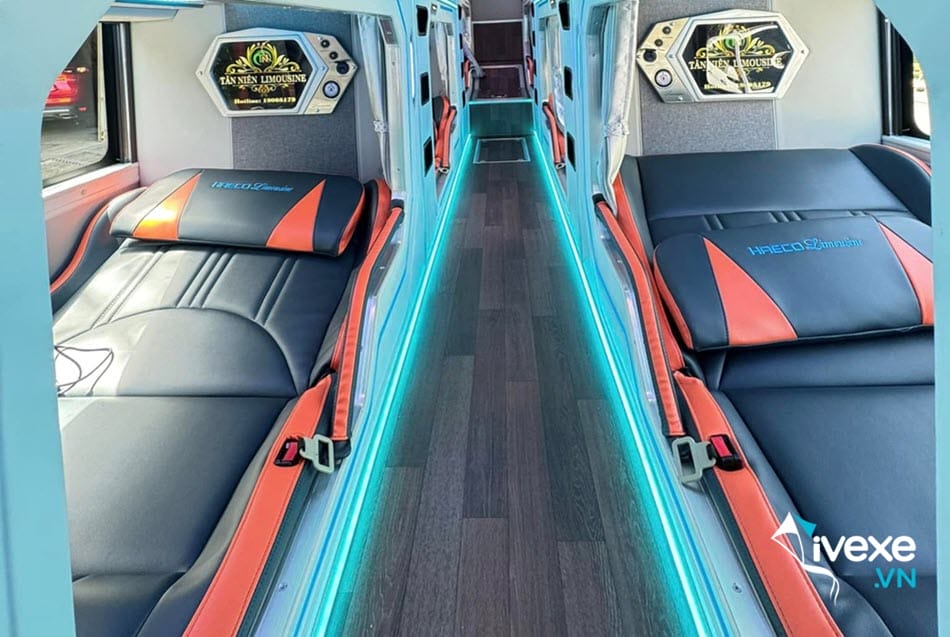 Tiện nghi xe Limousine 21 phòng của xe Tân Niên