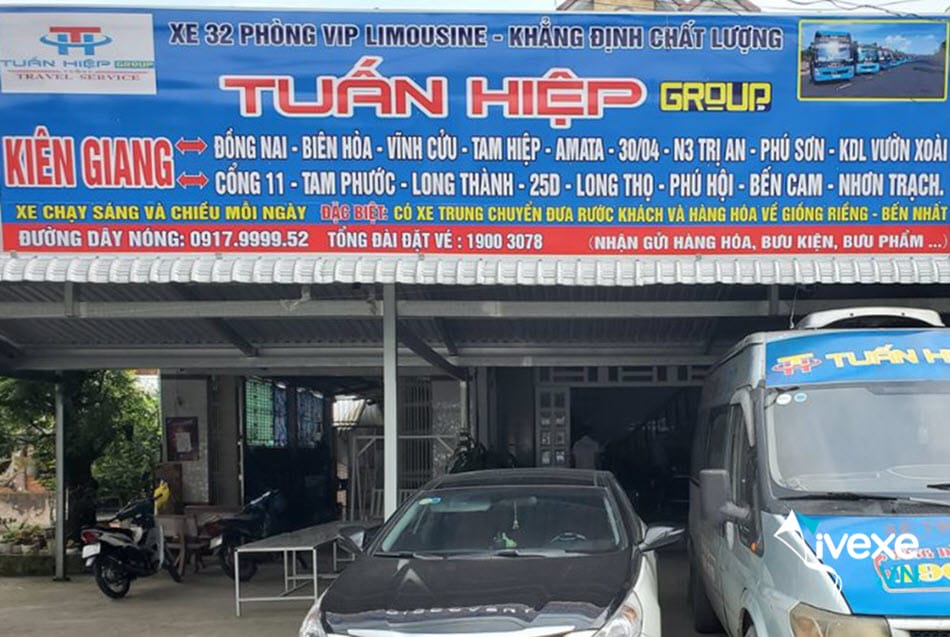 Phòng vé nhà xe Tuấn Hiệp tại Kiên Giang