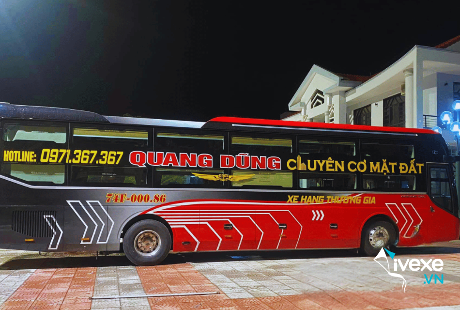 Nhà xe Quang Dũng tuyến Sài Gòn đi Đà Nẵng