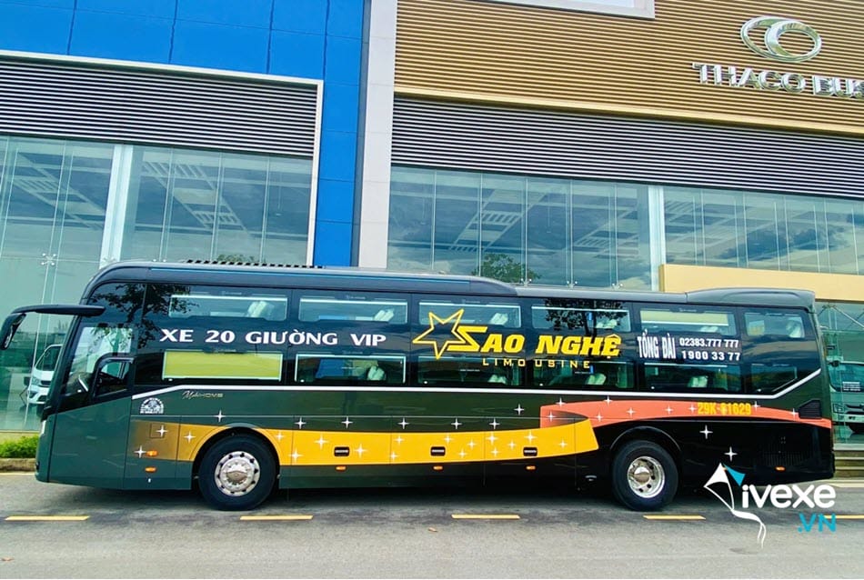 Nhà xe Sao Nghệ đi Vinh - Nghệ An từ Hà Nội
