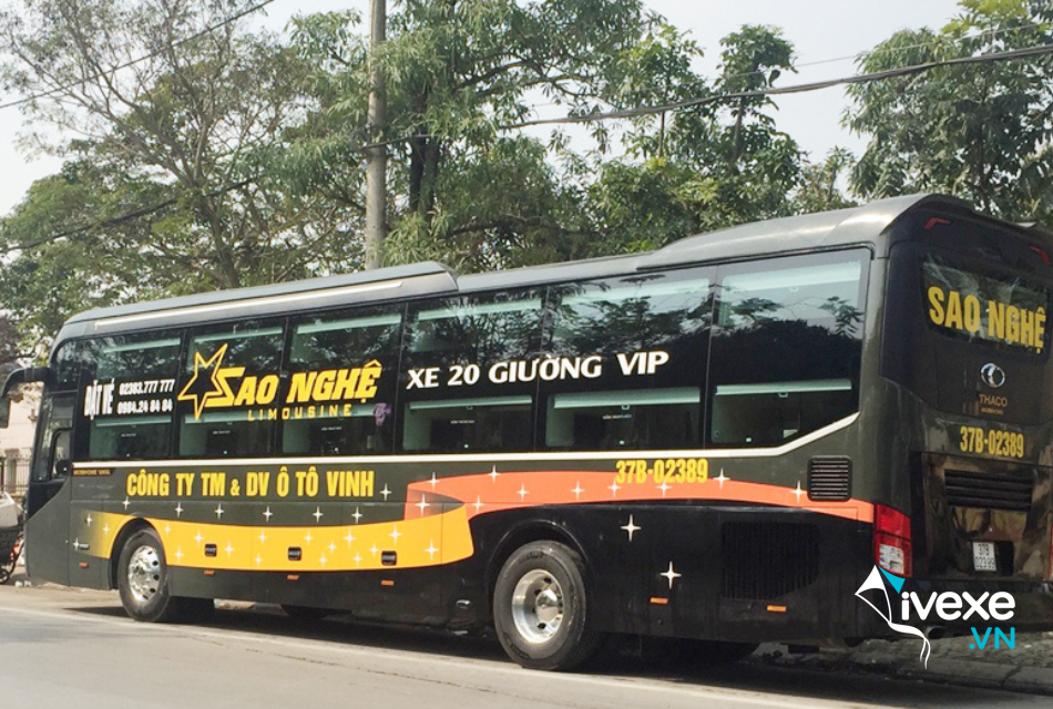 Nhà xe Sao Nghệ tuyến Hà Nội đi Nghệ An