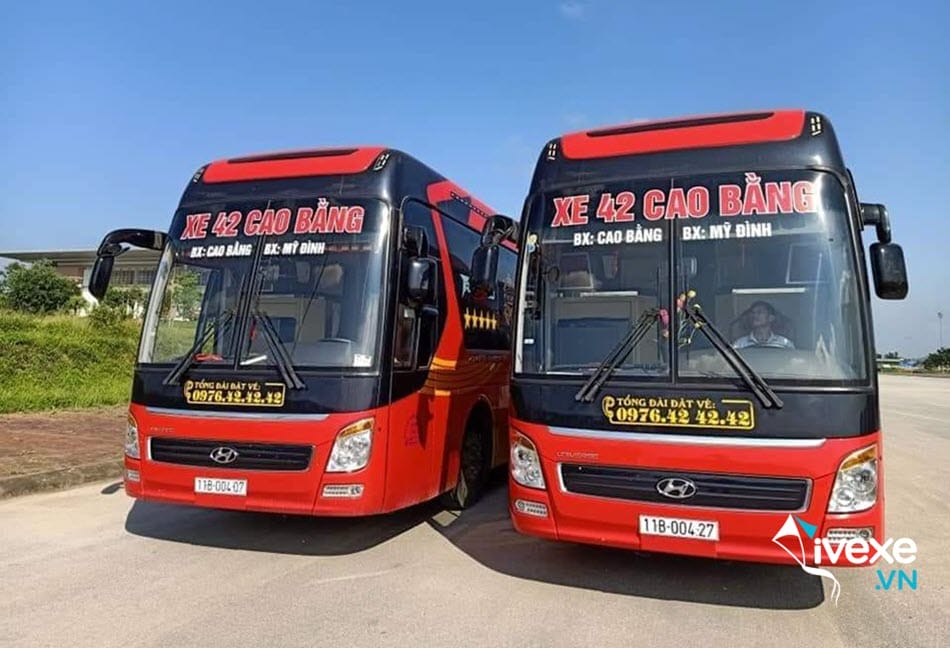 Xe khách 42 dịch vụ đưa đón khách Hà Nội đi Cao Bằng