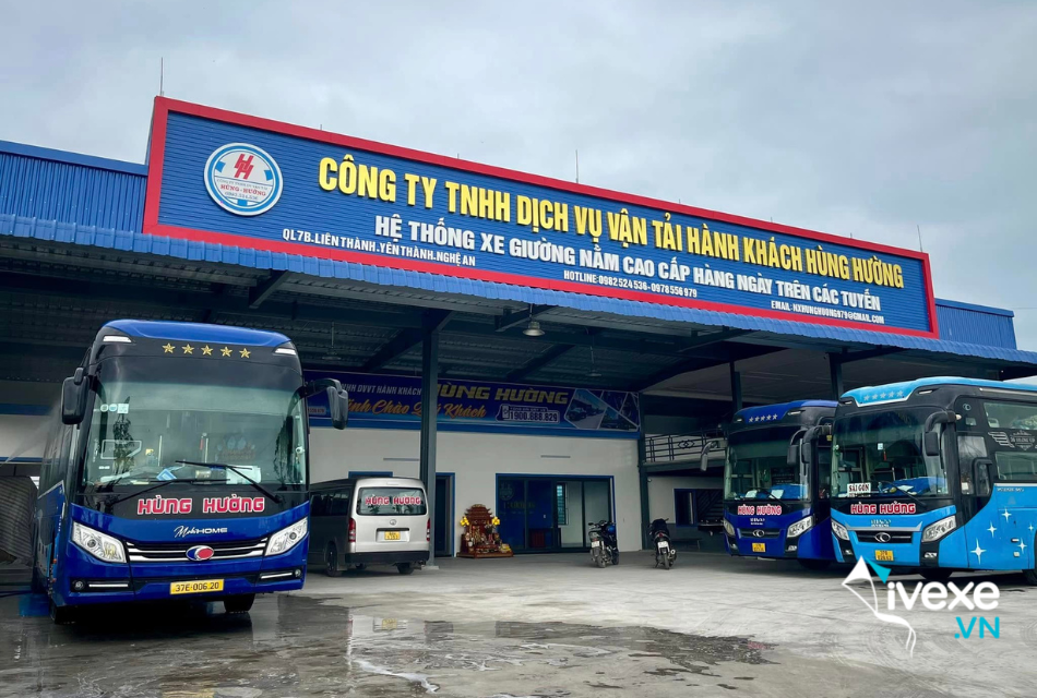 Nhà xe Hùng Hương tuyến Đà Nẵng đi Nghệ An