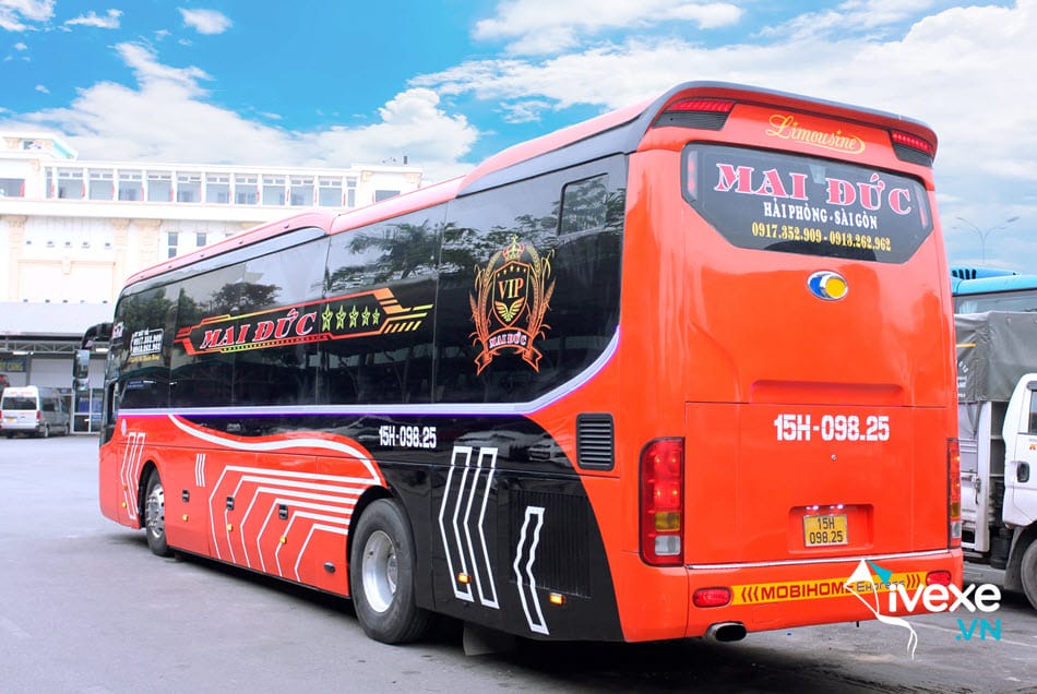 Nhà xe Mai Đức từ Sài Gòn đi Hải Phòng giá tốt