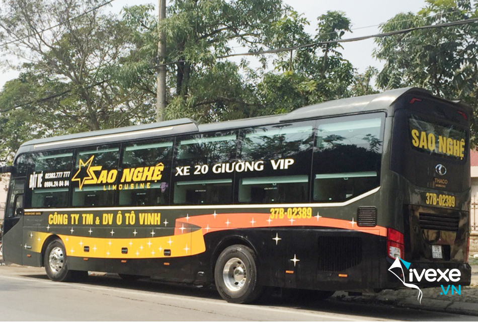 Nhà xe Sao Nghệ tuyến Nghệ An đi Hà Nội