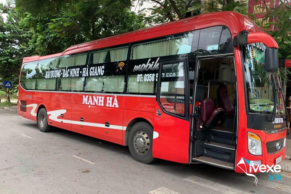 Xe khách Mạnh Hà chuyên tuyến xe Hà Giang - Hà Nội
