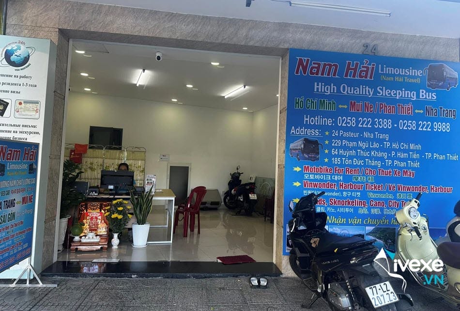 Địa chỉ phòng vé của nhà xe Nam Hải Limousine tại Sài Gòn