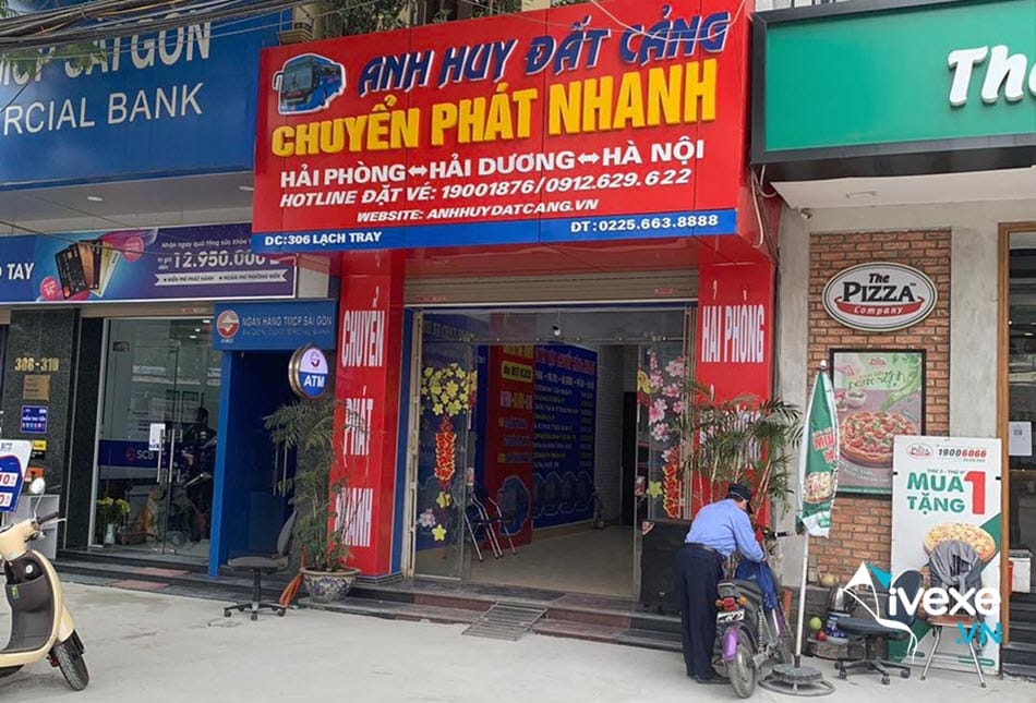 Địa chỉ văn phòng nhà xe Anh Huy Đất Cảng tại Hải Phòng