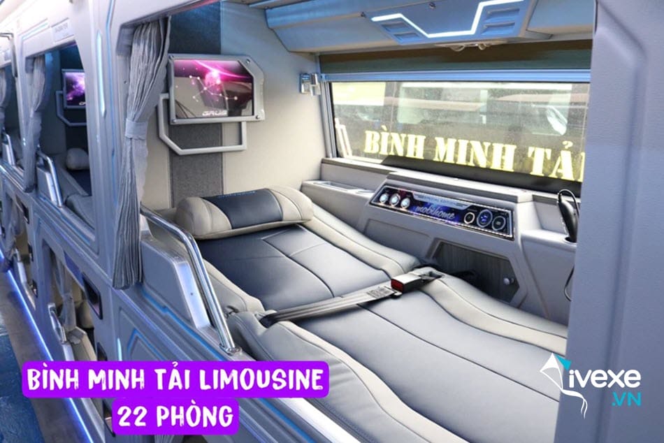 Dòng xe Limousine 22 phòng của xe khách Bình Minh Tải Limousine