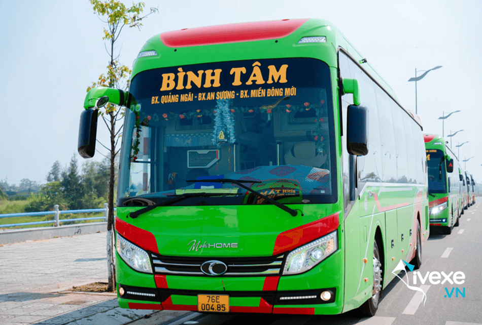 Nhà xe Bình Tâm tuyến Hà Nội - Quảng Ngãi uy tín nhất
