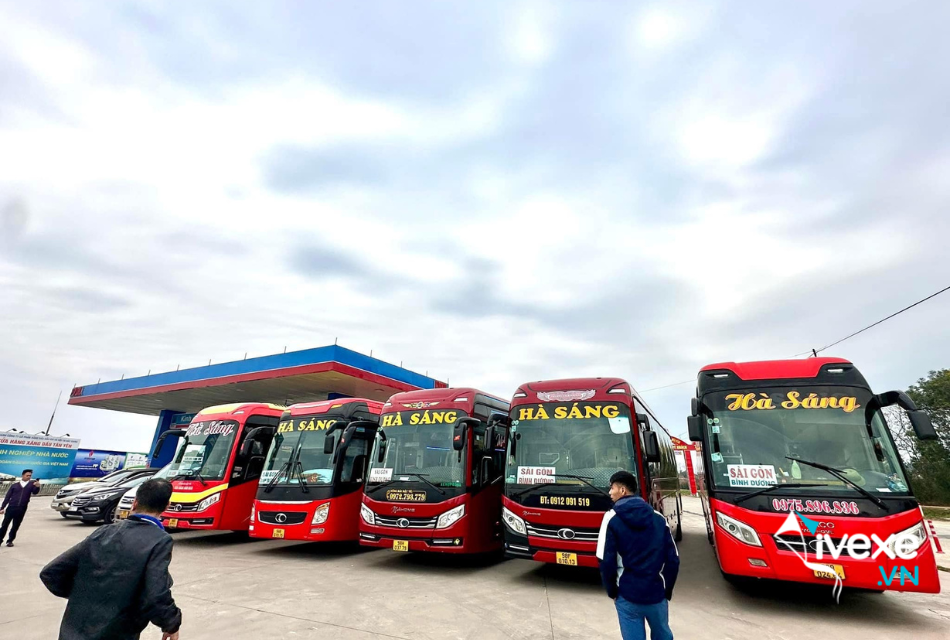 Nhà xe Hà Sáng tuyến Bến xe Ngã Tư Ga đi Bắc Giang