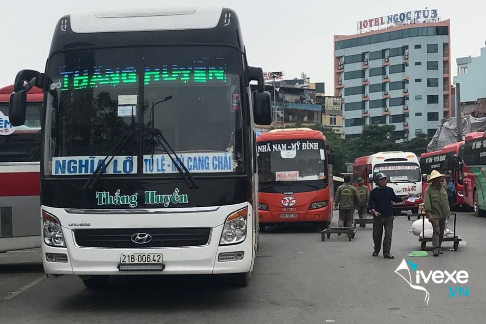 Nhà xe Thắng Huyền từ Nghĩa Lộ - Yên Bái đi bến xe Mỹ Đình