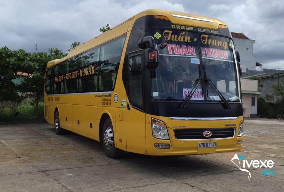 Nhà xe Tuấn Trung Buôn Ma Thuột - Đắk Lắk đi Sài Gòn chất lượng cao