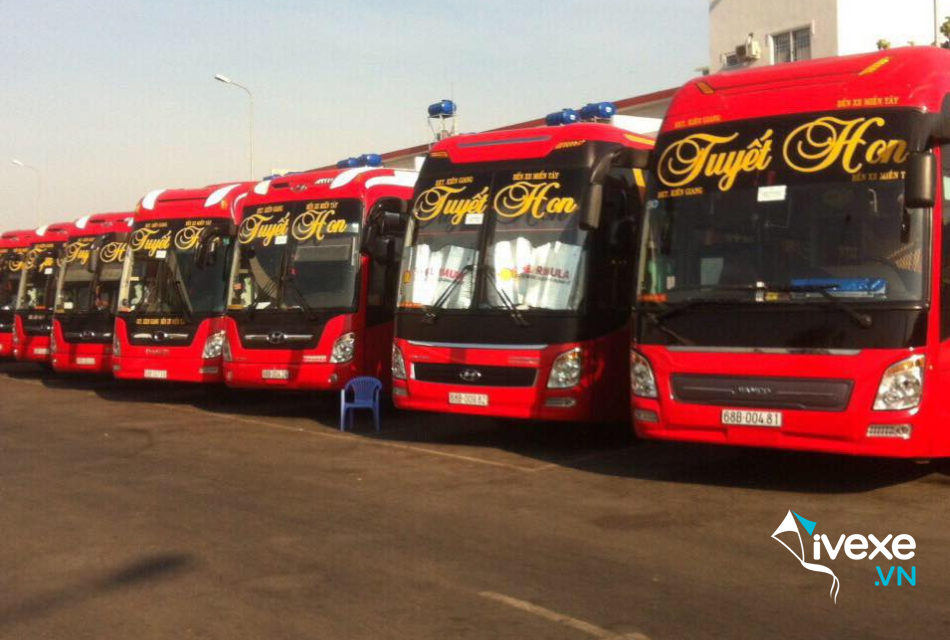 Nhà xe Tuyết Hon tuyến Bến xe Rạch Sỏi đi Sài Gòn