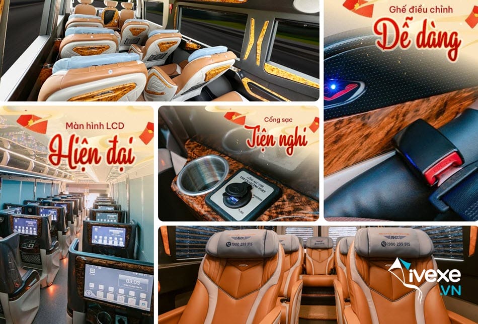 Tiện ích dòng xe Vip của xe Anh Huy Đất Cảng Hải Phòng