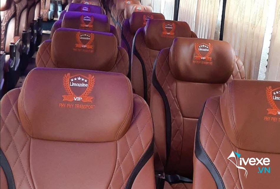 Tiện ích xe ghế ngồi 31 chỗ của xe Phy Phy Transport