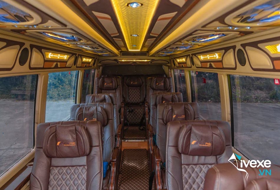 Tiện ích xe Limousine 14 chỗ của xe khách Bằng Phấn Vip