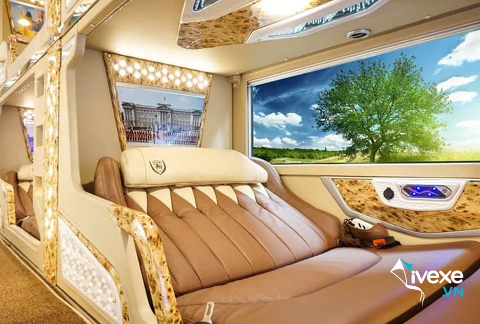 Tiện ích xe Limousine 24 phòng của nhà xe Cách Yên