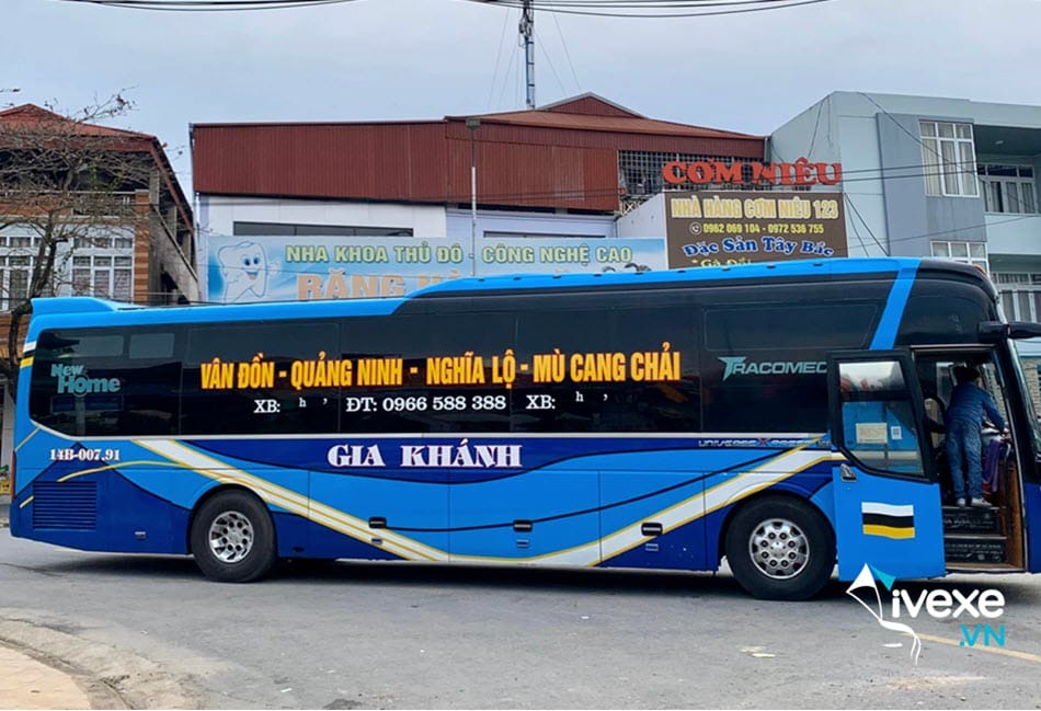 Xe khách Gia Khánh Nghĩa Lộ - Yên Bái đi Bến xe Mỹ Đình uy tín nhất