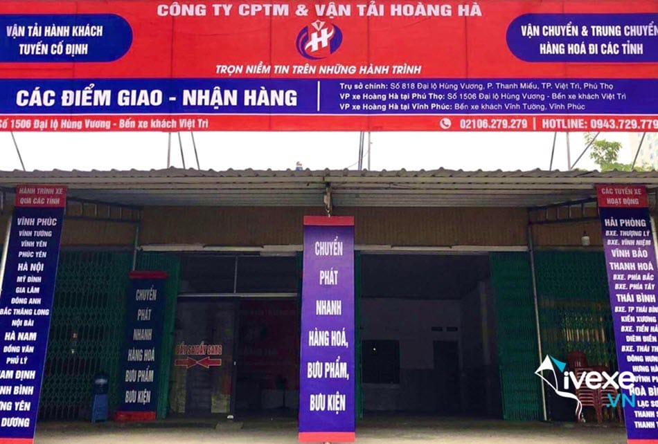 Địa chỉ văn phòng xe Hoàng Hà tại Việt Trì - Phú Thọ