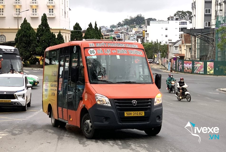 Dịch vụ xe buýt kết nối bến xe Đà Lạt đi các phường