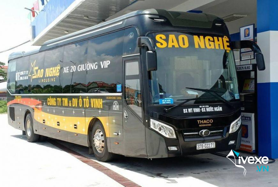 Nhà xe Sao Nghệ Limousine tuyến Nghệ An đi Bến xe Mỹ Đình